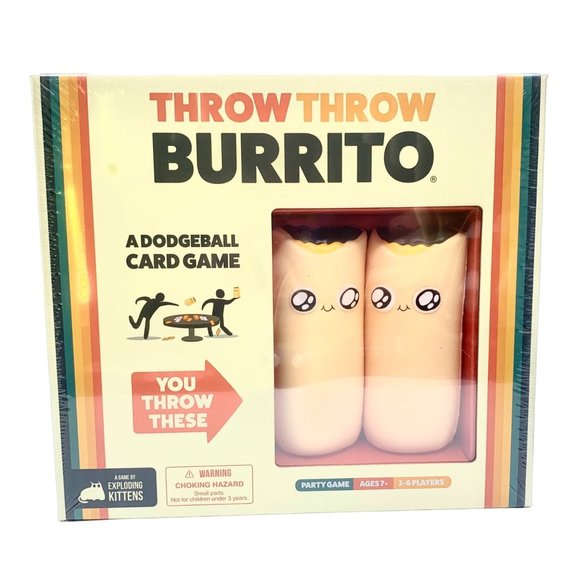 Exploding Kittens Other - Throw Throw Burrito Dodgeball Card Game Exploding Kittens Factory Sealed Box New